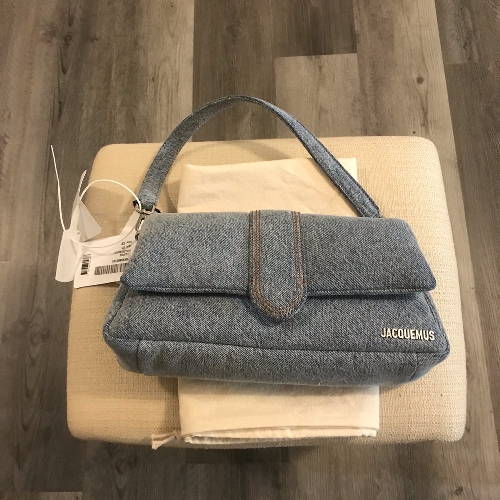 Authentic jacquemus The Bambimou bag in denim